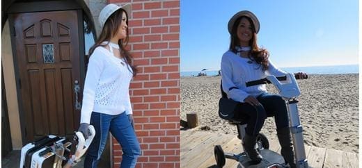 Jacqueline and her ATTO mobility scooter