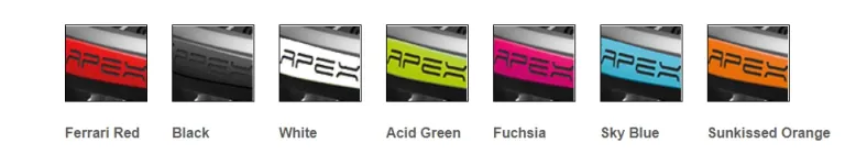 Apex Rigid Carbon Fibre Wheelchair colours